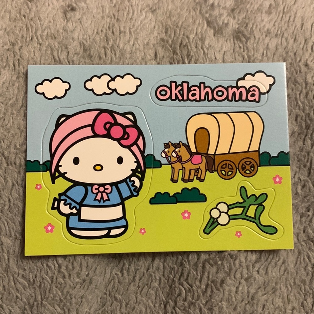 5/10$ Oklahoma Hello Kitty Stickers!